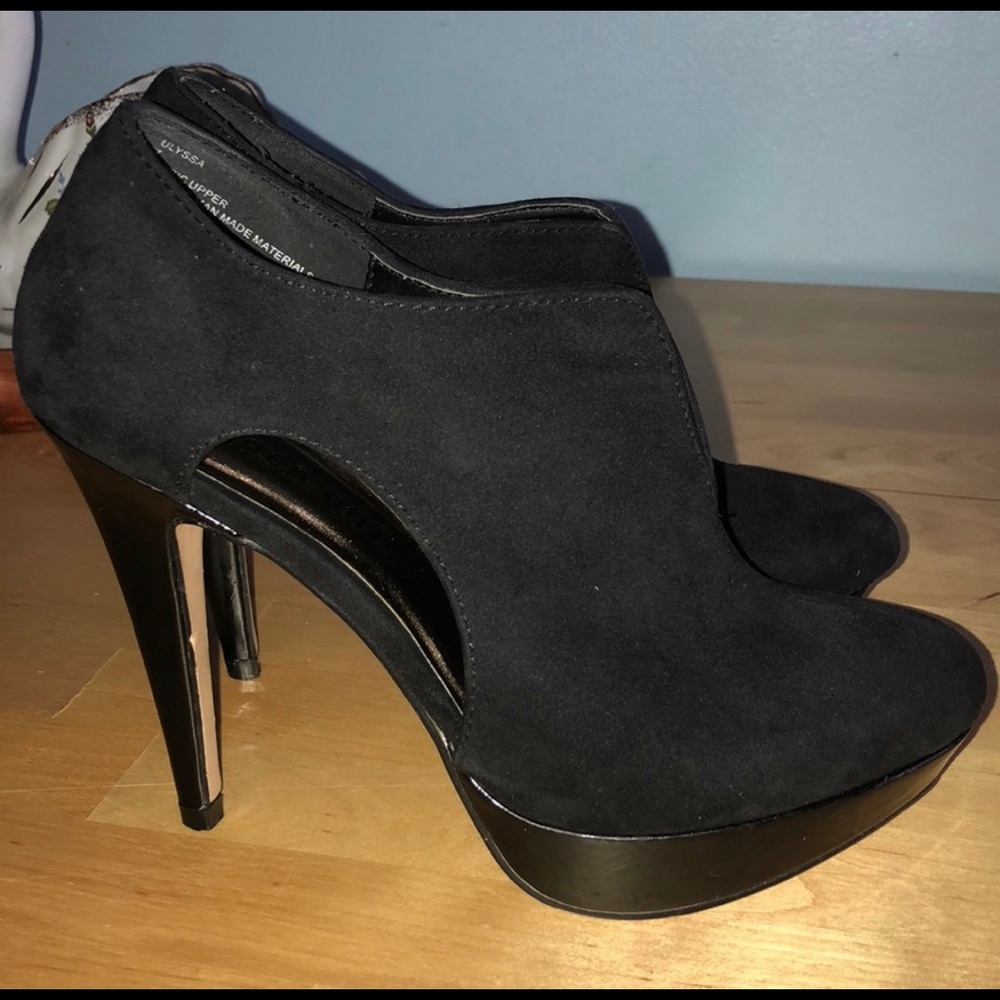 Madden Girl Black Suede Heels